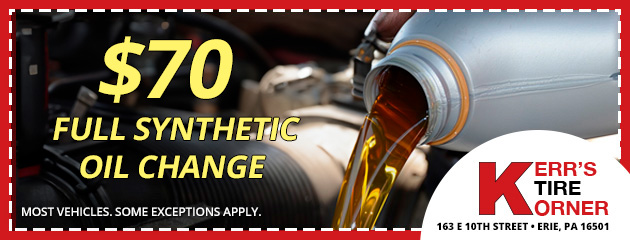 Synthetic Oil Change Special